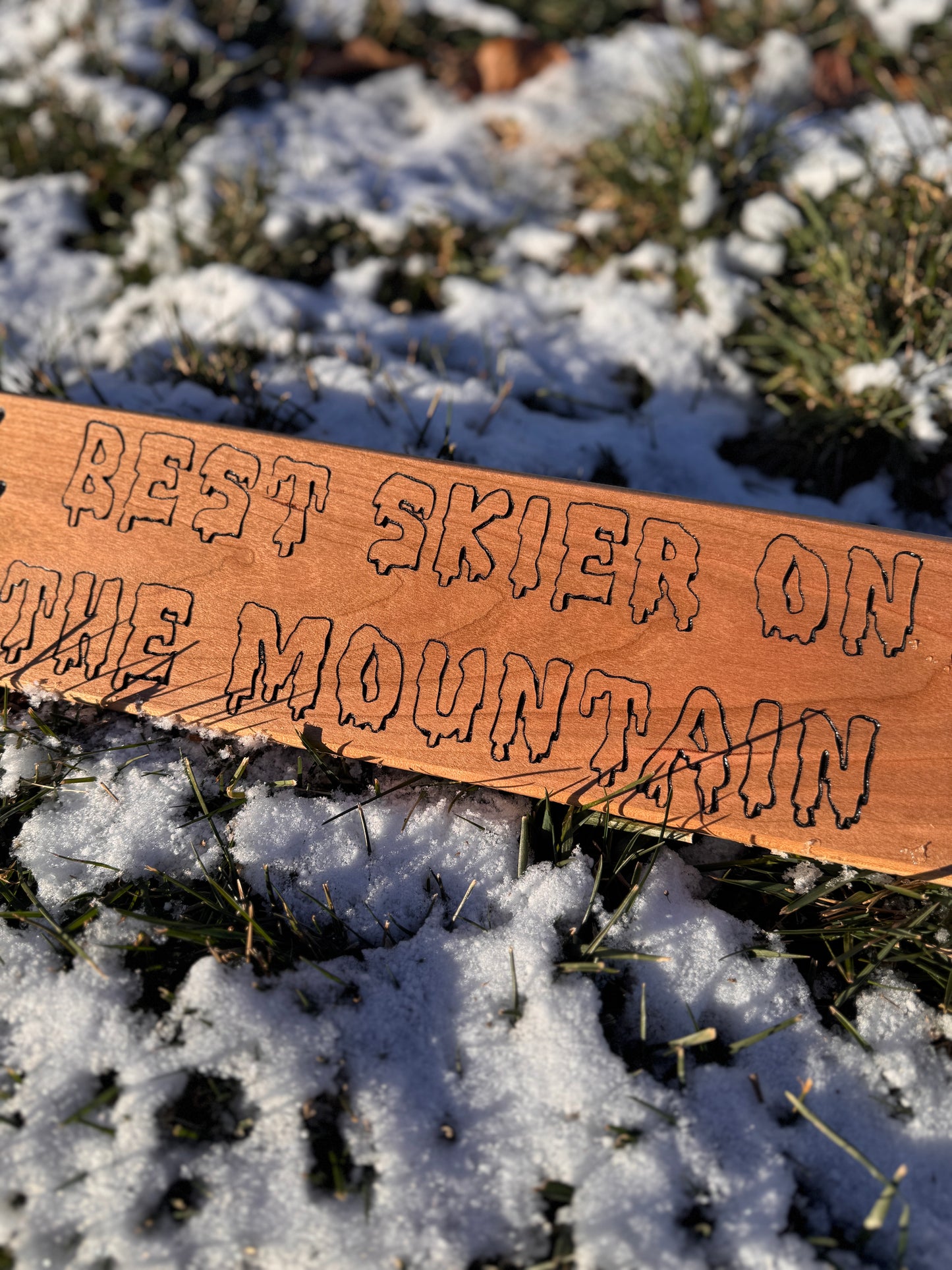 Best Skier on the Mountain Official Sign