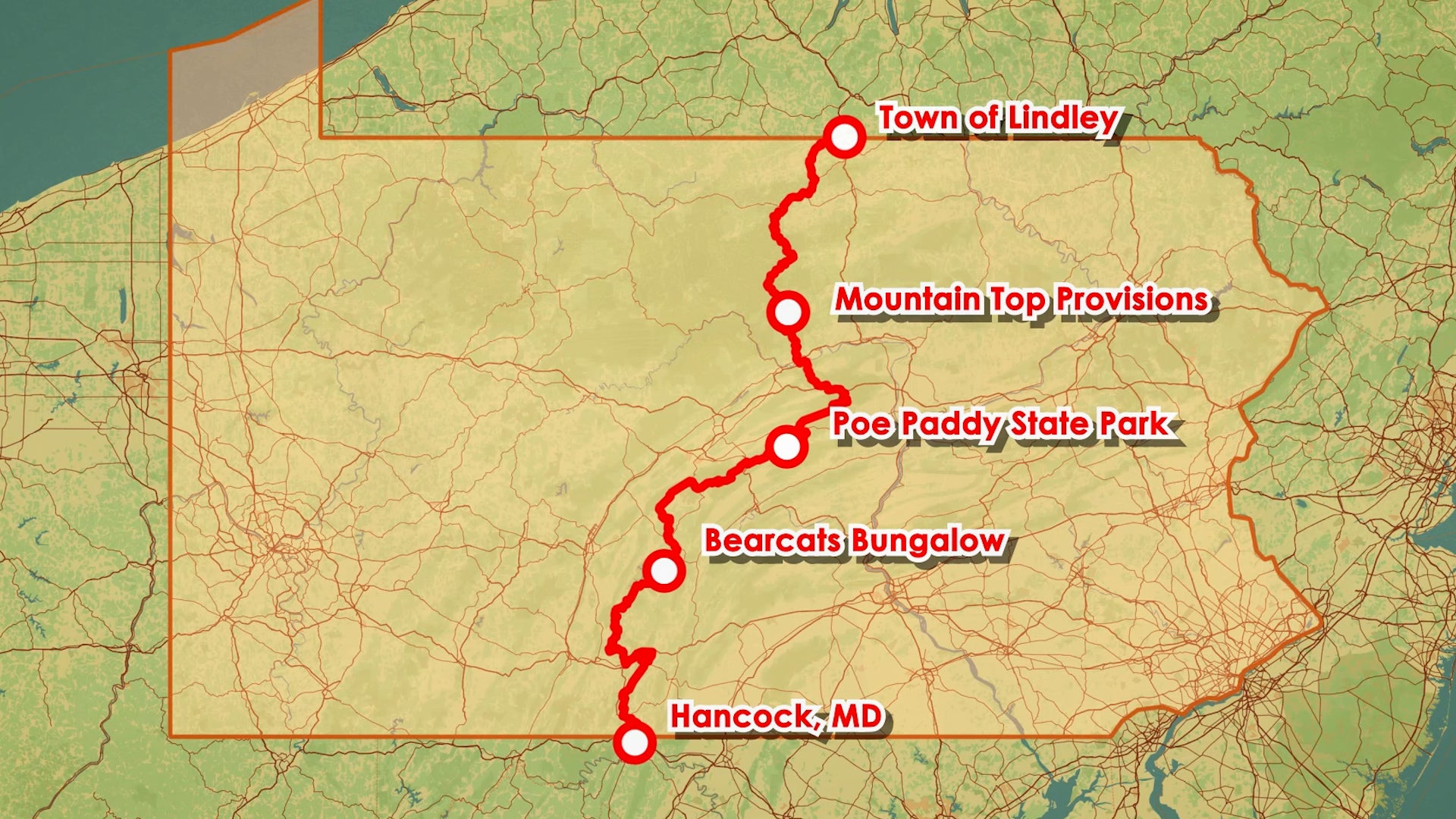 PANTS Route – Pennsylvania.Dirtbags
